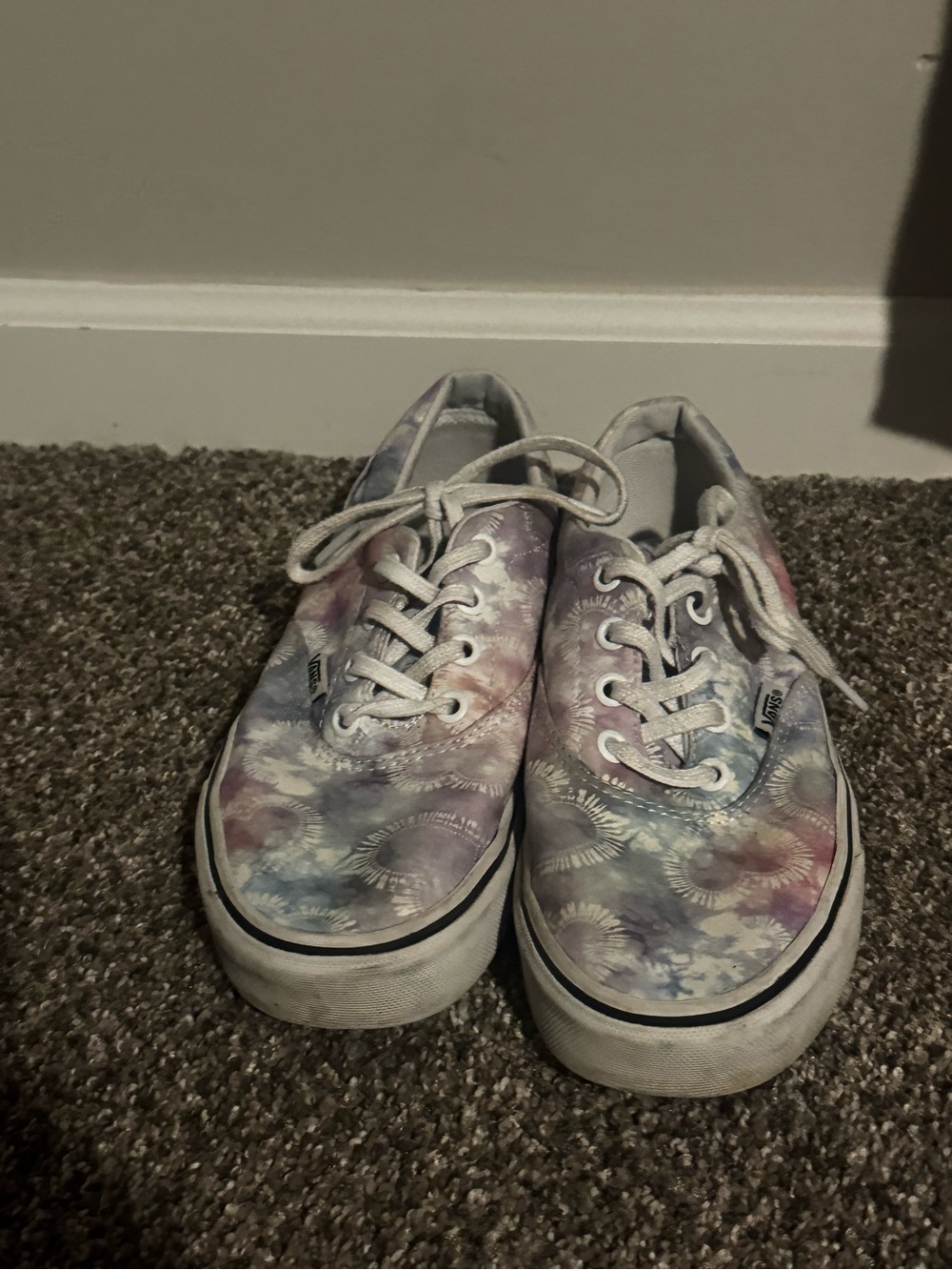 Vans Women’s Tie-Dye Low-Top Sneakers – Pastel Pink, Blue & Purple